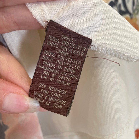 Anthropologie Ranna Gill Floral Gardin Botanical Skirt Lace Trim Handkerchief 6 - Picture 5 of 7